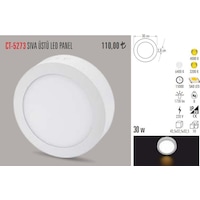 Cata Ct-5273 30 Watt Sıva Üstü Led Armatür Yuvarlak Gün Işığı N11.93 Cata Ct-5273 30 Watt Sıva Üstü Led Armatür Yuvarlak Gün Işığı N11.93