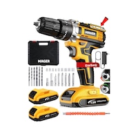 Mager 12 Volt 1.2 Ah Çift Akülü Su Terazi Göstergeli Darbeli Matkap Vidalama Sarı Mager 12 Volt 1.2 Ah Çift Akülü Su Terazi Göstergeli Darbeli Matkap Vidalama Sarı