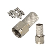 Ayt Herz Hf-02 Rg6-u6 22 Mm Siyah Contalı F Konnektör 100'lü Poşet Uydu Çabak Konnektörü Soketi Ayt Herz Hf-02 Rg6-u6 22 Mm Siyah Contalı F Konnektör 100'lü Poşet Uydu Çabak Konnektörü Soketi