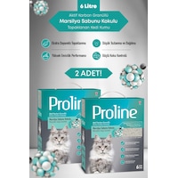 Proline Aktif Karbon Tanecikli Marsilya Sabunu Kokulu Kedi Kumu 2x6 Lt Proline Aktif Karbon Tanecikli Marsilya Sabunu Kokulu Kedi Kumu 2x6 Lt