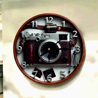 Fotoğraf Makinesi Renkli Baskı Desenli Sayılı Hediyelik Ahşap Sessiz Tablo Duvar Saati 713 Çok Renkli Fotoğraf Makinesi Renkli Baskı Desenli Sayılı Hediyelik Ahşap Sessiz Tablo Duvar Saati 713 Çok Renkli