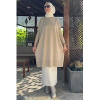 Rabia Şamlı Melda Triko Tunik Taş Normal Rabia Şamlı Melda Triko Tunik Taş Normal