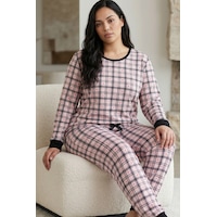 Siyah İnci Pamuklu Likralı Büyük Beden Battal Boy Örme Pijama Takım 26240882 Çok Renkli Siyah İnci Pamuklu Likralı Büyük Beden Battal Boy Örme Pijama Takım 26240882 Çok Renkli