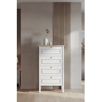 Taiga 4 Çekmeceli Şifonyer 52x103x41 Cm Buz Gri Country Tasarım Beyaz Taiga 4 Çekmeceli Şifonyer 52x103x41 Cm Buz Gri Country Tasarım Beyaz