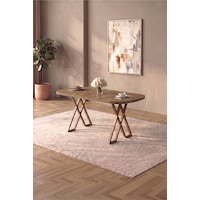 Hooli 90x168 Traverten Mdf Yemek Masası, Metal X Ayaklı, Sabit, Mutfak Masası Ve Yemek Odası Masası Antik Çam Hooli 90x168 Traverten Mdf Yemek Masası, Metal X Ayaklı, Sabit, Mutfak Masası Ve Yemek Odası Masası Antik Çam