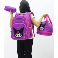 Kuromi Tasarımlı Kız Çocuk 3 Lü Okul Çanta Seti Sırt Çantası Termal Beslenme Çantası Kalemlik Mor Kuromi Tasarımlı Kız Çocuk 3 Lü Okul Çanta Seti Sırt Çantası Termal Beslenme Çantası Kalemlik Mor
