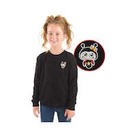 Uğurböceği Kız Çocuk Siyah Sweatshirt Uğurböceği Kız Çocuk Siyah Sweatshirt