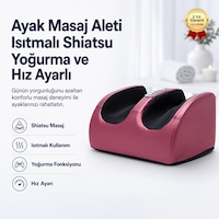 Ayak Masaj Aleti Isıtmalı Shiatsu Yoğurma Ve Hız Ayarlı-1727 Gri Ayak Masaj Aleti Isıtmalı Shiatsu Yoğurma Ve Hız Ayarlı-1727 Gri