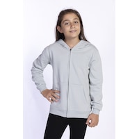 Toontoy Kız Ve Erkek Çocuk Kanguru Cepli Hırka Yeşil