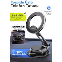 Fulltech Fhd25 Magsafe Manyetik Araç İçi Telefon Tutucu 360 Döner Dashboard & Cam Uyumlu Katlanabil Siyah Fulltech Fhd25 Magsafe Manyetik Araç İçi Telefon Tutucu 360 Döner Dashboard & Cam Uyumlu Katlanabil Siyah