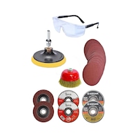 Spiral Taşlama Cırt Zımpara Metal Kesme Diski Tel Fırça Seti 22 Parça Spiral Taşlama Cırt Zımpara Metal Kesme Diski Tel Fırça Seti 22 Parça