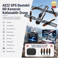 Ae22 Gps Destekli Hd Kameralı Katlanabilir Drone Brushless Motor, Wi-fi Canlı Görüntü, 360 Dönüşlü Drone-1693 Ae22 Gps Destekli Hd Kameralı Katlanabilir Drone Brushless Motor, Wi-fi Canlı Görüntü, 360 Dönüşlü Drone-1693
