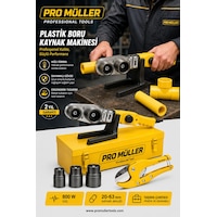 Pro Müller Professional Metal Mini Çantalı Pvc Plastik Boru Kaynak Makinesi 800w + Makas Pro Müller Professional Metal Mini Çantalı Pvc Plastik Boru Kaynak Makinesi 800w + Makas