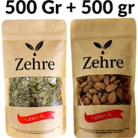 Büyük Boy Ikili - Çiğ Badem Içi 500 Gr + Çiğ Kabak Çekirdeği 500 Gr 1 KG Büyük Boy Ikili - Çiğ Badem Içi 500 Gr + Çiğ Kabak Çekirdeği 500 Gr 1 KG