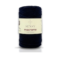 Sensy Premium Koton Pamuk Makrome İpi Lacivert 2mm Cotton Zincir Makrome Çanta İpi Supla İpi Koton İp Sensy Premium Koton Pamuk Makrome İpi Lacivert 2mm Cotton Zincir Makrome Çanta İpi Supla İpi Koton İp