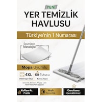 50 Yaprak 4xl Büyük Boy Mandallı Mop Uyumlu Islak Yer Temizlik Havlusu - Kullan At Bez Beyaz 50 Yaprak 4xl Büyük Boy Mandallı Mop Uyumlu Islak Yer Temizlik Havlusu - Kullan At Bez Beyaz