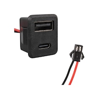 Ic-266t-4 Pano Tip Kare Type-c + Usb Şarj Soketi Bağlantı Modülü Ic-266t-4 Pano Tip Kare Type-c + Usb Şarj Soketi Bağlantı Modülü