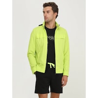 Kip Sarı Regular Fit Kapüşonlu Casual Dokuma Mont Sarı Kip Sarı Regular Fit Kapüşonlu Casual Dokuma Mont Sarı