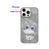 Apple iPhone 16 Pro Uyumlu 3d Gerçek Nakış İşlemeli Göz Detaylı Kedi Desenli Silikon Kılıf Apple iPhone 16 Pro Uyumlu 3d Gerçek Nakış İşlemeli Göz Detaylı Kedi Desenli Silikon Kılıf
