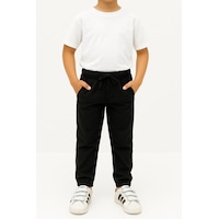 Freemen Erkek Çocuk Jogger Pantolon Keten Görünümlü Cepli Günlük Rahat Fit Siyah Freemen Erkek Çocuk Jogger Pantolon Keten Görünümlü Cepli Günlük Rahat Fit Siyah