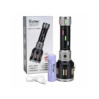 Watton Wt-728 80w Işık Gücü 20.000 Lümen Şarjlı Göstergeli El Feneri Watton Wt-728 80w Işık Gücü 20.000 Lümen Şarjlı Göstergeli El Feneri