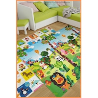 Happy Jungle Çift Taraflı Katlanabilir Oyun Halısı Ve Matı Premium Seri Taşıma Çantalı-180x120 Happy Jungle Çift Taraflı Katlanabilir Oyun Halısı Ve Matı Premium Seri Taşıma Çantalı-180x120
