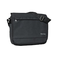 Strong Bag Unısex Kanvas Postacı Çantası Askılı Omuz Çantası Okul Çantası Körüklü Çapraz Çanta Pst02 Siyah Siyah