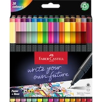 Faber-Castell Grip Finepen İnce Keçe Uçlu Kalem Seti, 30’lu, Pastel ve Neon Renkler, 0.4 mm Hassas Uç, Üçgen Gövde Faber-Castell Grip Finepen İnce Keçe Uçlu Kalem Seti, 30’lu, Pastel ve Neon Renkler, 0.4 mm Hassas Uç, Üçgen Gövde
