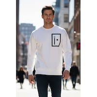 Remsa Erkek Fermuar Detay Bisiklet Yaka Pamuklu Sweatshirt 24722 Ekru Ekru Remsa Erkek Fermuar Detay Bisiklet Yaka Pamuklu Sweatshirt 24722 Ekru Ekru