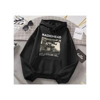 Medinenur Radiohead Dna Breeding Siyah Kapşonlu Sweatshirt siyah Medinenur Radiohead Dna Breeding Siyah Kapşonlu Sweatshirt siyah