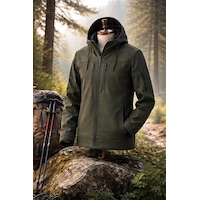 Vatan Tekstil Erkek Slim Fit Softshell Kapüşonlu Erkek Mont Su İtici Rüzgar Geçirmez Haki Vatan Tekstil Erkek Slim Fit Softshell Kapüşonlu Erkek Mont Su İtici Rüzgar Geçirmez Haki