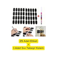 Mithra Life 25 Adet Kavanoz Baharat Kalemli Sticker Etiketi Mıt1102 Mithra Life 25 Adet Kavanoz Baharat Kalemli Sticker Etiketi Mıt1102