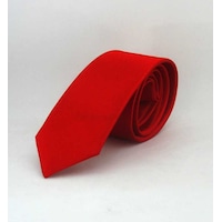 Kırmızı Çocuk Boy Düz Renk Saten Kravat - Ck-01 Kırmızı Çocuk Boy Düz Renk Saten Kravat - Ck-01