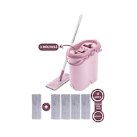 Flora Trio 3 Bölmeli Tablet Mop Temizlik Seti 14 L + 4 Adet Yedek Mikrofiber Bez Flora Trio 3 Bölmeli Tablet Mop Temizlik Seti 14 L + 4 Adet Yedek Mikrofiber Bez