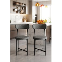 Sandalye 2 Adet Keten Kumaş Metal Ayak Modern Mutfak Sandalyesi Cafe Balkon Ofis Teddy Antrasit Sandalye 2 Adet Keten Kumaş Metal Ayak Modern Mutfak Sandalyesi Cafe Balkon Ofis Teddy Antrasit