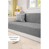 Aron Kürklü Koltuk Örtüsü 170x215 Cm Yumuşak Peluş Lüks Kaymaz Taban Kanepe Örtüsü Gri Antrasit Aron Kürklü Koltuk Örtüsü 170x215 Cm Yumuşak Peluş Lüks Kaymaz Taban Kanepe Örtüsü Gri Antrasit