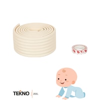 Teknozeel Kauçuk Krem Renk Geniş Kenar ve Köşe Koruyucu 2 Metre Bebek Koruyucu Masa Darbe Koruyucu Kaliteli Bant Hediye Teknozeel Kauçuk Krem Renk Geniş Kenar ve Köşe Koruyucu 2 Metre Bebek Koruyucu Masa Darbe Koruyucu Kaliteli Bant Hediye