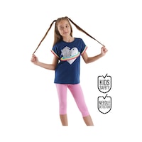 Cosmic Love Kız Çocuk Yazlık T-Shirt Tayt Takım Cosmic Love Kız Çocuk Yazlık T-Shirt Tayt Takım