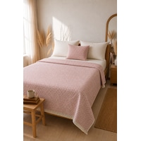 Lunga Vita Dokuma Pike Çiftkişilik 200x220 Çok Amaçlı Bohem Yatak Örtüsü Pembe Lunga Vita Dokuma Pike Çiftkişilik 200x220 Çok Amaçlı Bohem Yatak Örtüsü Pembe