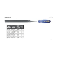 Tome Saplı Lama Eğe Orta Diş 250mm Tome Saplı Lama Eğe Orta Diş 250mm