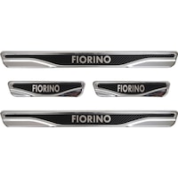 Fiat Fiorino Uyumlu Kapı Eşiği Karbon Krom 4 Parça Fiat Fiorino Uyumlu Kapı Eşiği Karbon Krom 4 Parça