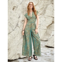 Boho Bağlama Tasarım Viskon Geniş Yanlar Kısa İspanyol Paça Yazlık Tatil Sahil Uzun Bohem Tulum Mint Mint Boho Bağlama Tasarım Viskon Geniş Yanlar Kısa İspanyol Paça Yazlık Tatil Sahil Uzun Bohem Tulum Mint Mint