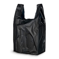 Kalın Siyah Poşet 25x45 Cm Küçük Boy 1 Kg Hışır Atlet Poşet Market Manav Poşeti Çöp Poşeti