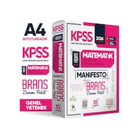 2026 KPSS Matematik 3 Adım Manifesto Branş Deneme Paketi 10lu Dijital Çözümlü (Sayısal Mantık Dahil) 2026 KPSS Matematik 3 Adım Manifesto Branş Deneme Paketi 10lu Dijital Çözümlü (Sayısal Mantık Dahil)