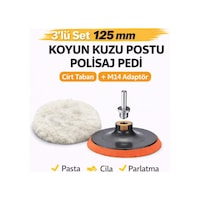 Senbang 3 Lü Set 125 Mm Koyun Kuzu Postu Pedi + Cırt Taban + M14 Adaptör Pasta Cila Polisaj Seti Senbang 3 Lü Set 125 Mm Koyun Kuzu Postu Pedi + Cırt Taban + M14 Adaptör Pasta Cila Polisaj Seti