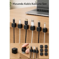 Manyetik Kablo Tutucu Düzenleyici 6 Adet Kablo Sabitleyici Organizer Set Manyetik Kablo Tutucu Düzenleyici 6 Adet Kablo Sabitleyici Organizer Set