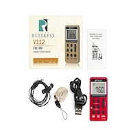 Retekess V112 Am Fm Taşınabilir Cep Radyosu, Fm Alıcısı, Dijital Müzik Seti, Kulaklıklı, Şarj Edilebilir Pil, Yürüyüş, Koşu, Antrenman İçin Renk Gold Retekess V112 Am Fm Taşınabilir Cep Radyosu, Fm Alıcısı, Dijital Müzik Seti, Kulaklıklı, Şarj Edilebilir Pil, Yürüyüş, Koşu, Antrenman İçin Renk Gold