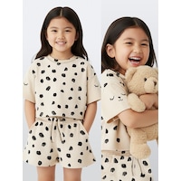 Denokids Kız Çocuk Takım Leopar Havlu Kumaş T-shirt Şort Takım Yazlık 4-9 Yaş Denokids Kız Çocuk Takım Leopar Havlu Kumaş T-shirt Şort Takım Yazlık 4-9 Yaş