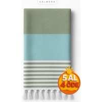 Calmera Natura Peştemal Pamuk - Doğal Saçaklı Plaj, Deniz, Havuz, Spa, Sauna, Spor, Seyahat Havlusu - Yeşil Calmera Natura Peştemal Pamuk - Doğal Saçaklı Plaj, Deniz, Havuz, Spa, Sauna, Spor, Seyahat Havlusu - Yeşil