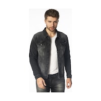 Cedy Denim Cedy Denım Erkek Slim Fit Kot Mont C307 001 Cedy Denim Cedy Denım Erkek Slim Fit Kot Mont C307 001